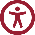 Accessibility icon person in circle