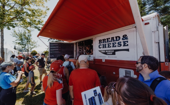 Bread & cheese food truck at Surrey Canada Day