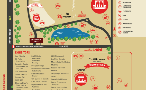 Canada Day Festival site map